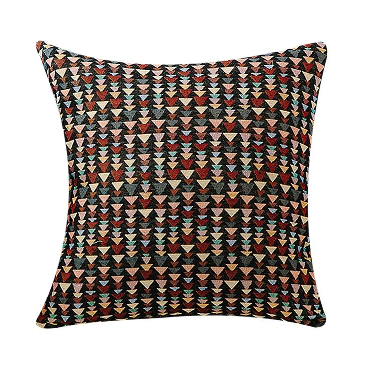 Large Decorative Throw Pillows, Bohemian Decorative Sofa Pillows, Geometric Pattern Chenille Throw Pillow for Living Room