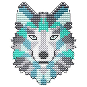 Abstract Animal-wolf - Cross Stitch - 9*13cm ktclubs.com