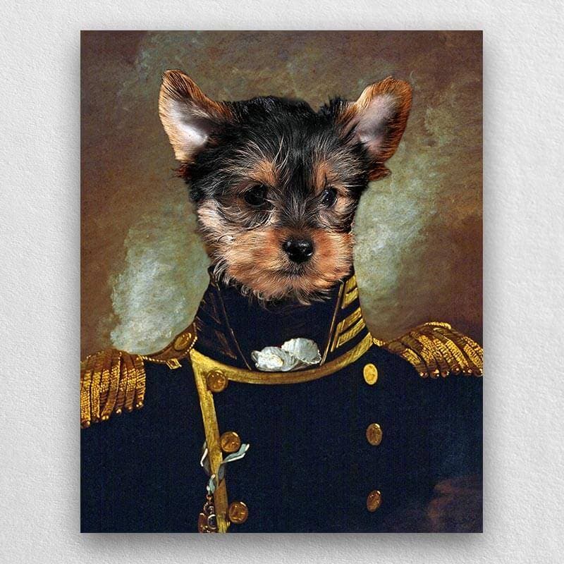 Admiral Dog Portrait Custom Pet Royalty Paintings ktclubs.com