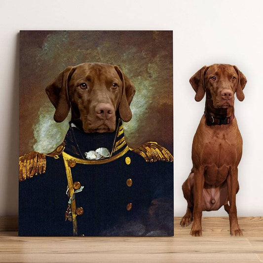 Admiral Dog Portrait Custom Pet Royalty Paintings ktclubs.com