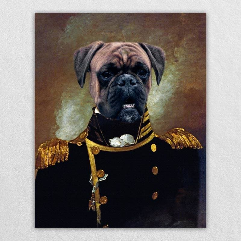 Admiral Dog Portrait Custom Pet Royalty Paintings ktclubs.com