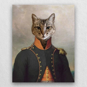 Admiral Of France Pet Custom Portrait Canvas Painting ktclubs.com