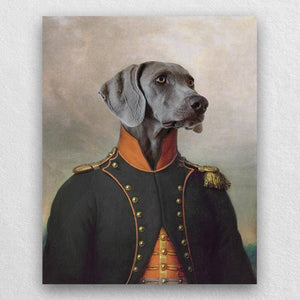 Admiral Of France Pet Custom Portrait Canvas Painting ktclubs.com