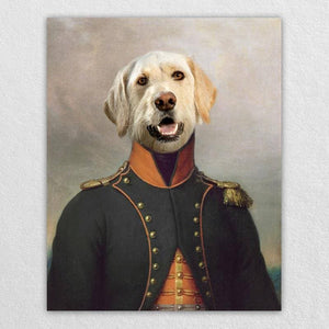 Admiral Of France Pet Custom Portrait Canvas Painting ktclubs.com