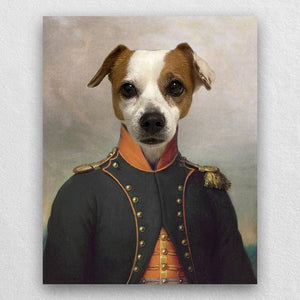 Admiral Of France Pet Custom Portrait Canvas Painting ktclubs.com