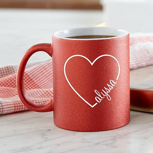Always In My Heart Red Shimmer Mug ktclubs.com