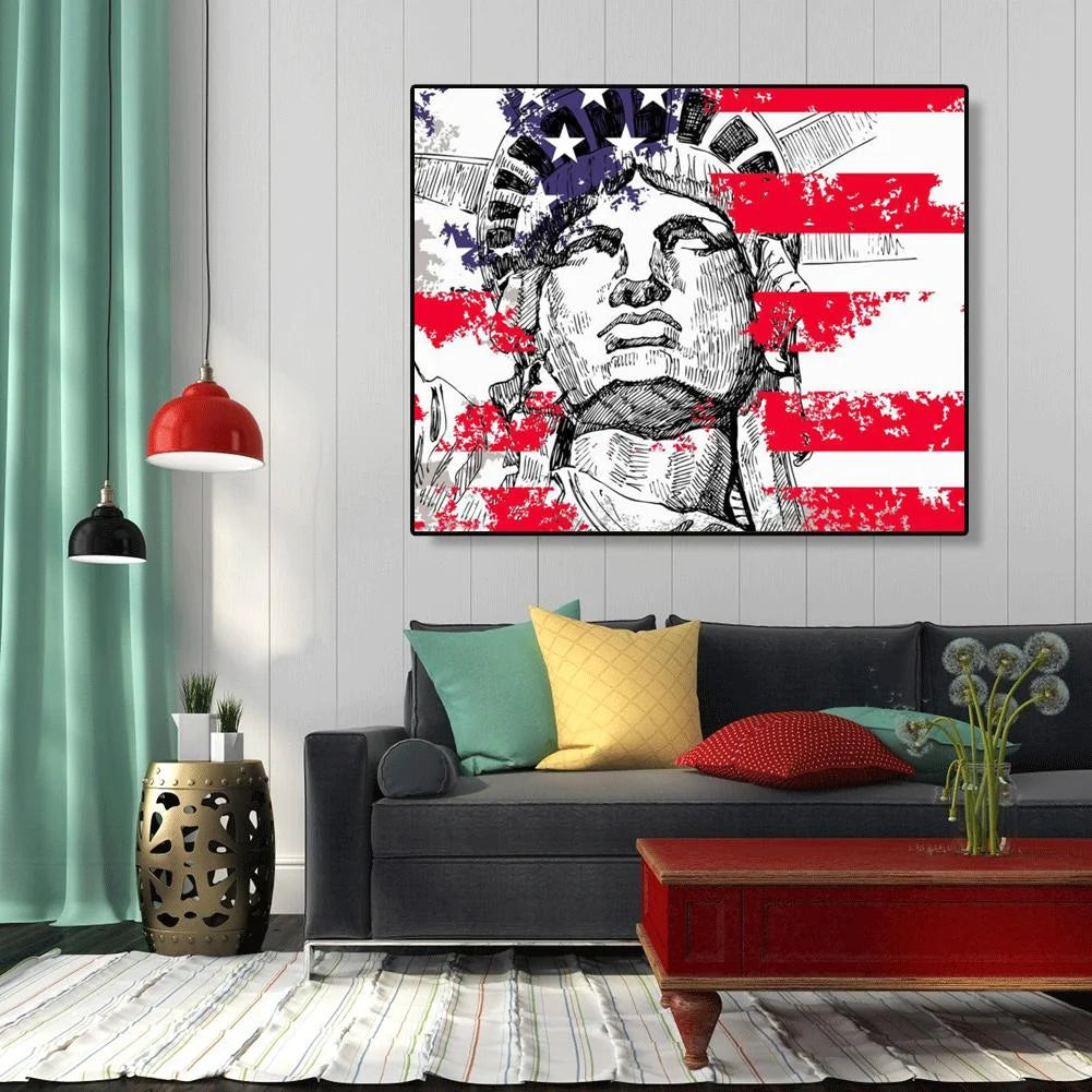 American Independence Day-Paint By Numbers 50*40cm ktclubs.com