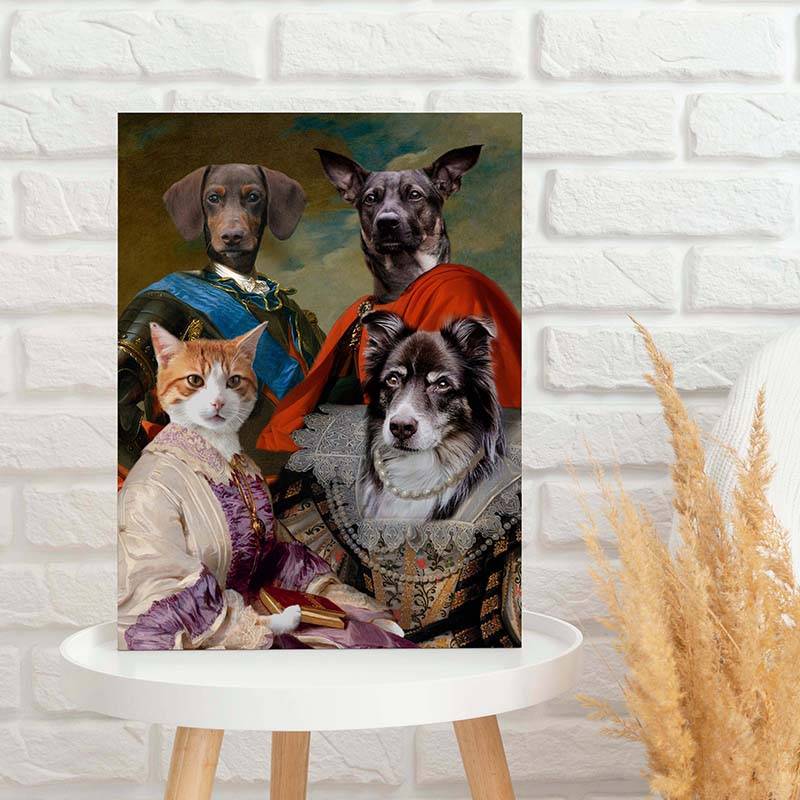 Animal Family Portrait Royal Paintings Of Pets ktclubs.com