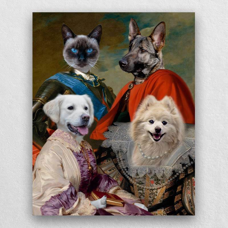 Animal Family Portrait Royal Paintings Of Pets ktclubs.com