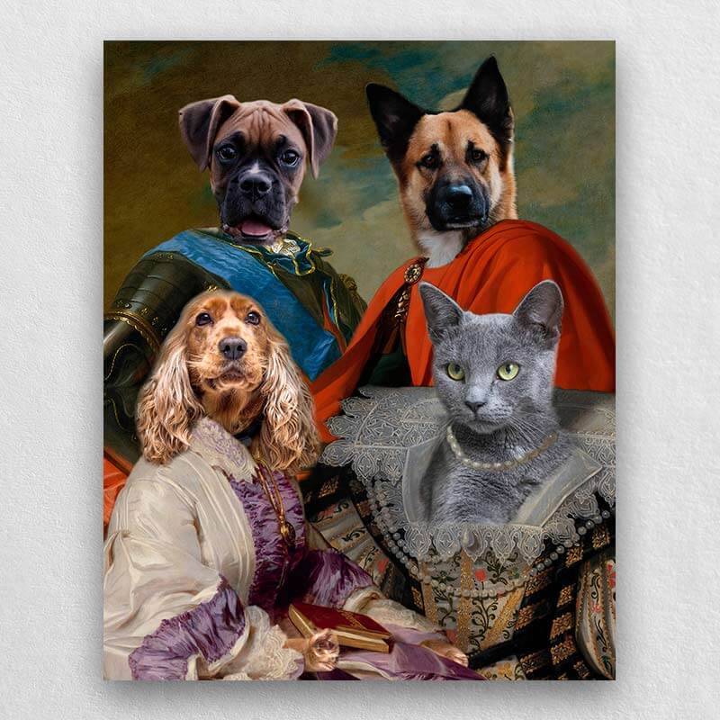 Animal Family Portrait Royal Paintings Of Pets ktclubs.com