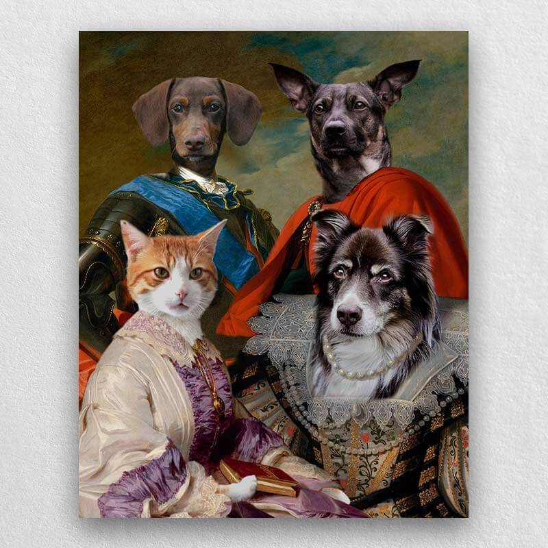 Animal Family Portrait Royal Paintings Of Pets ktclubs.com