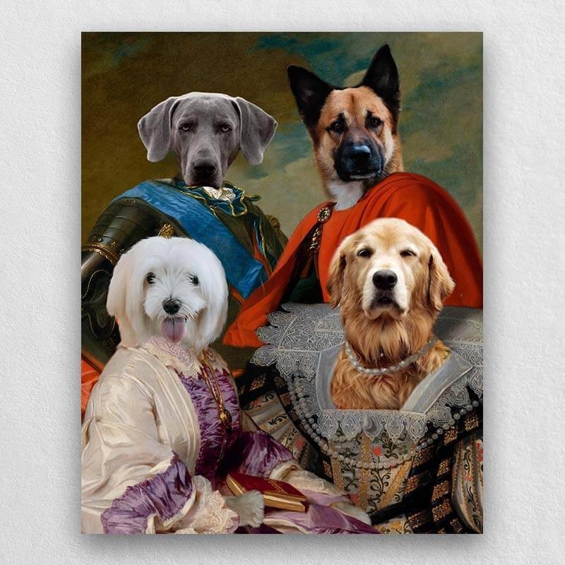 Animal Family Portrait Royal Paintings Of Pets ktclubs.com