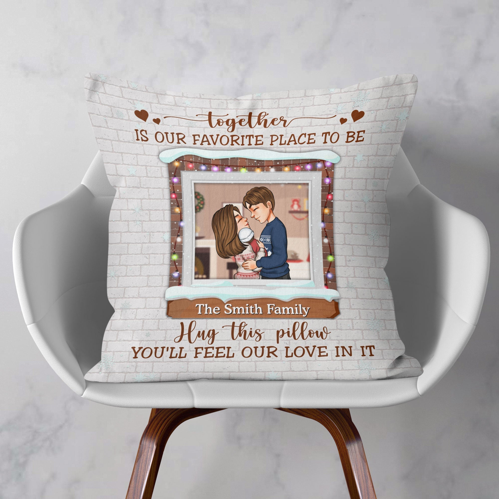 Our Love Our Home - Personalized Pillow - Christmas Gift For Husband, Wife, Anniversary, Newly Wed, Newborn Baby