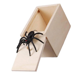 Artificial Spider Prank Scare Box Toy Halloween Harmless Shocking Trick Toy ktclubs.com