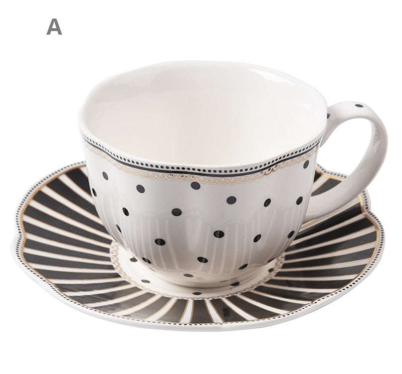 Elegant Modern Ceramic Coffee Cups, Creative Bone China Porcelain Tea Cup Set, Unique Porcelain Cup and Saucer, Afternoon British Tea Cups