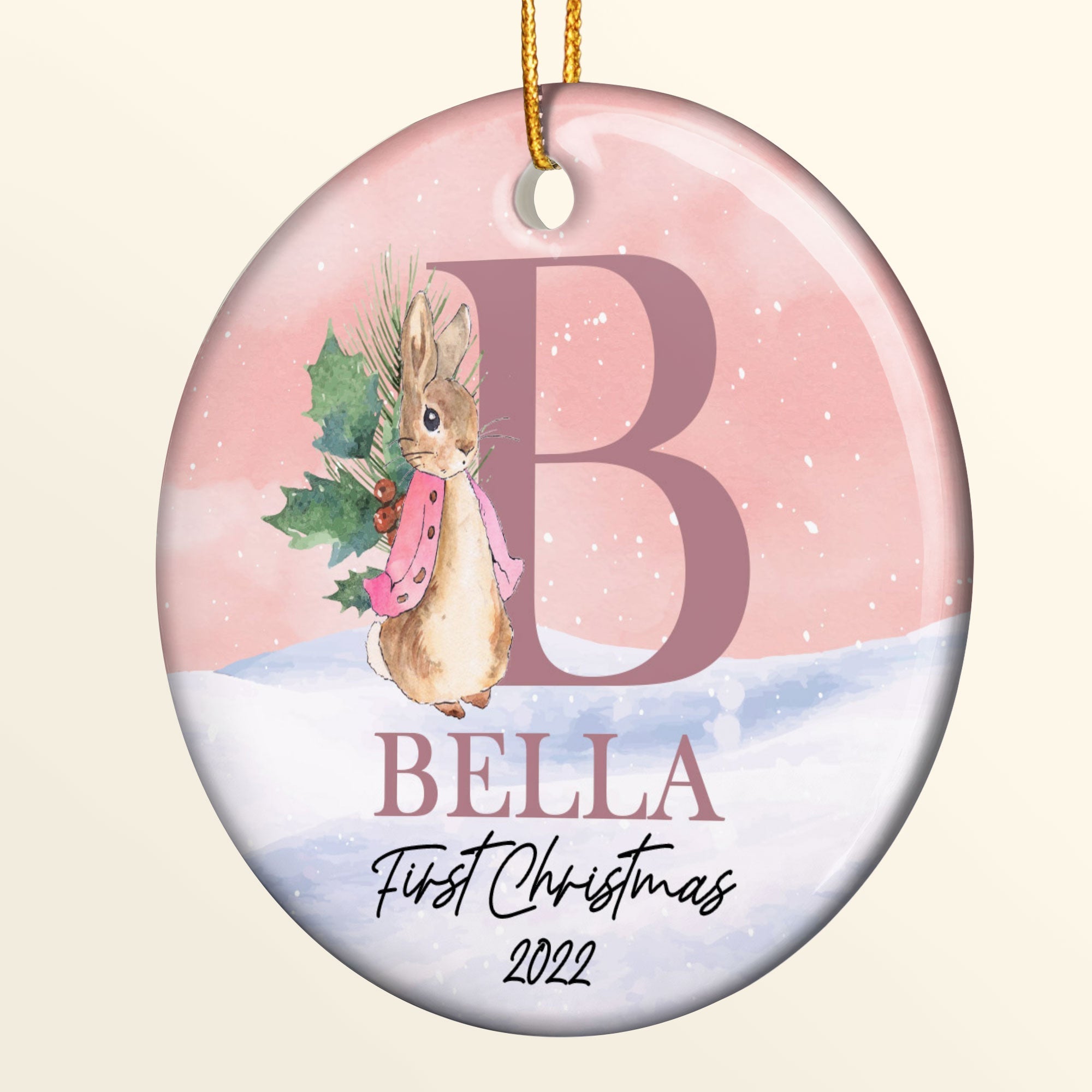 Baby's First Christmas - Personalized Ceramic Ornament - Christmas Gift For Mom, Dad, New Parents