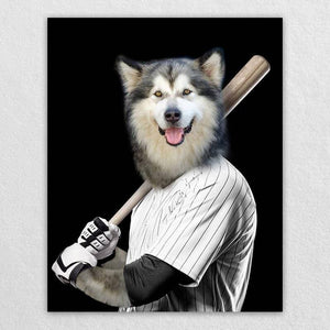 Baseball Player Custom Dog Portraits Pet Portrait ktclubs.com