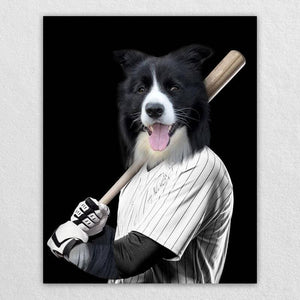 Baseball Player Custom Dog Portraits Pet Portrait ktclubs.com