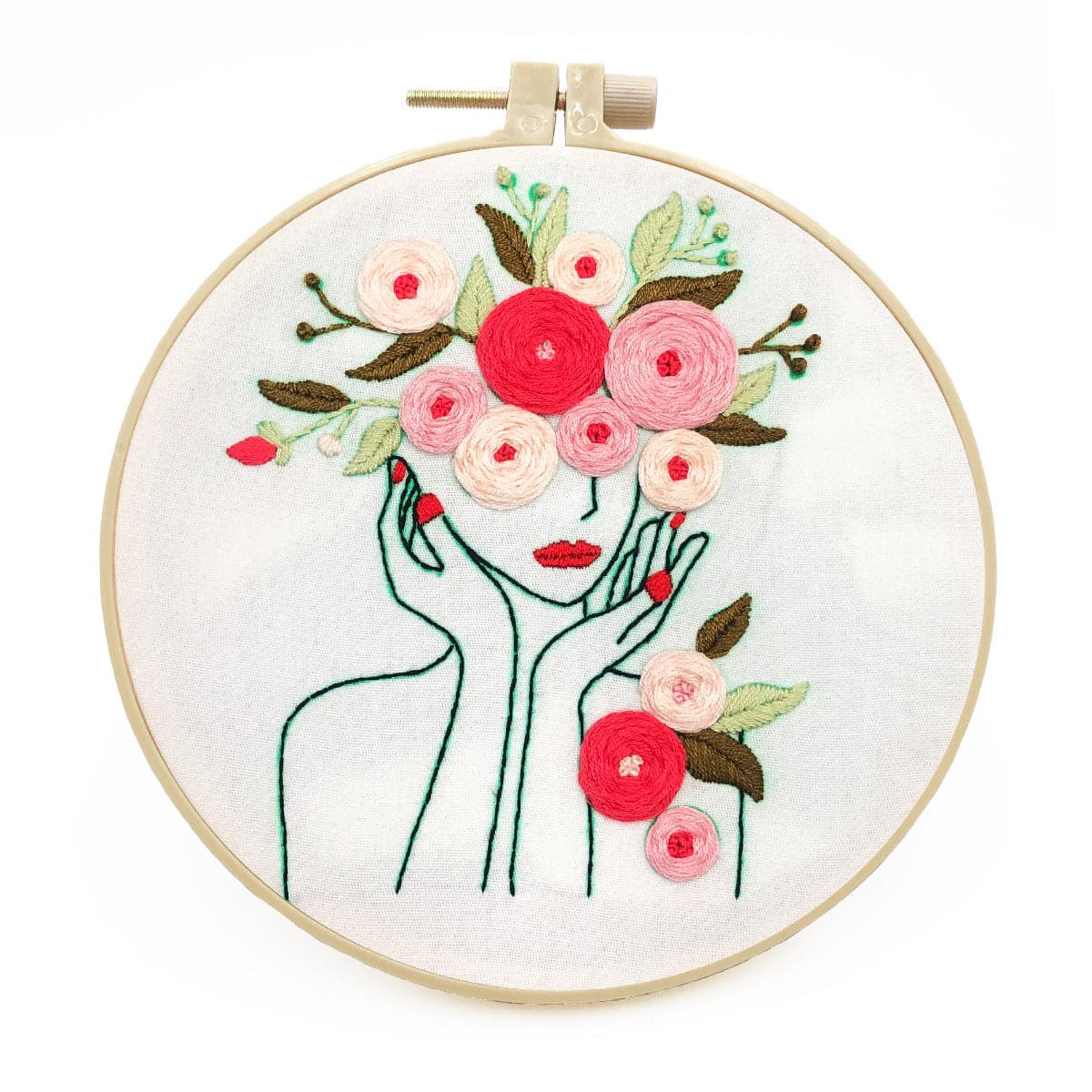 Beautiful Girl - Embroidery ktclubs.com