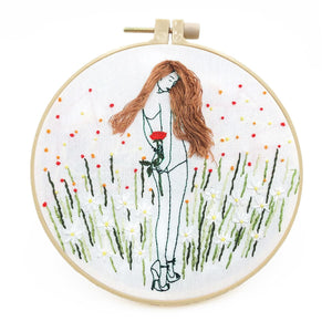 Beautiful Girl - Embroidery ktclubs.com