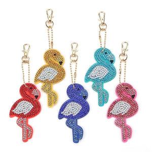 Bird  5pcs Full Drill Special Shaped Diamond  Keychain ktclubs.com