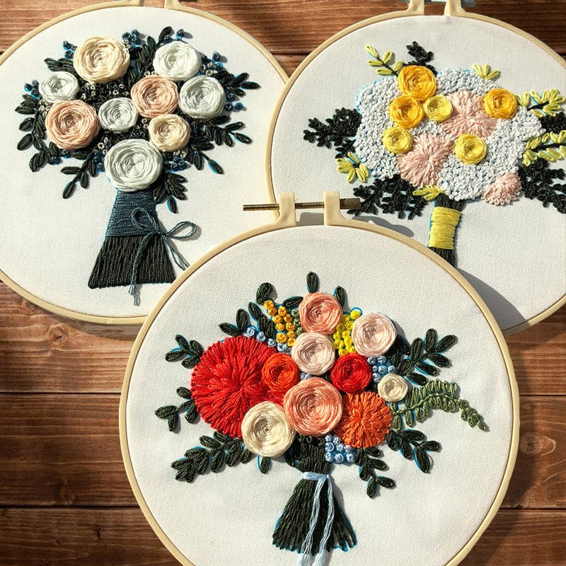 Bouquet - Embroidery ktclubs.com