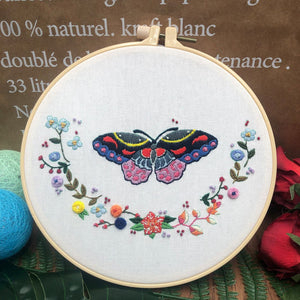 Butterflies and Flowers - Embroidery ktclubs.com