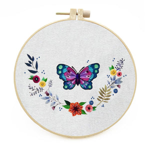 Butterflies and Flowers - Embroidery ktclubs.com