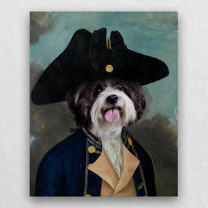 Captain Joseph Funny Pet Portrait Canvas Pets In Art ktclubs.com