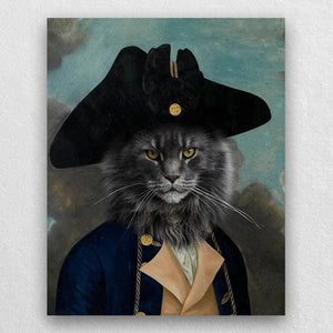 Captain Joseph Funny Pet Portrait Canvas Pets In Art ktclubs.com