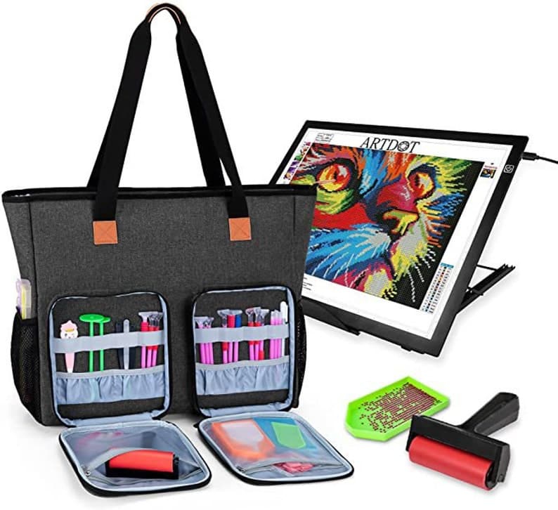 Carrying bag for A4 lamp pad and diamond painting tools ktclubs.com