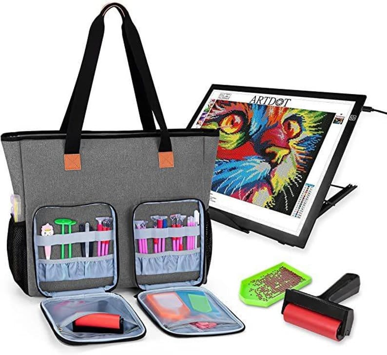 Carrying bag for A4 lamp pad and diamond painting tools ktclubs.com