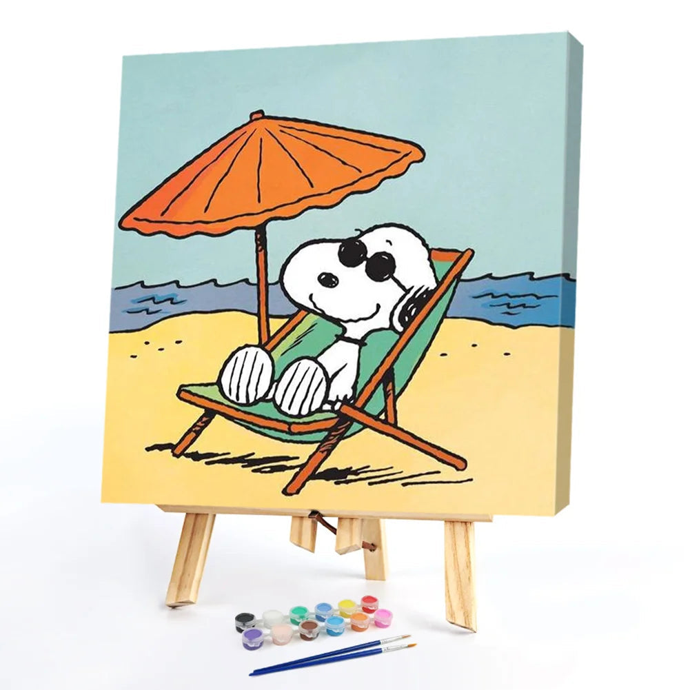 Cartoon Dog-Paint By Numbers-20x20cm ktclubs.com