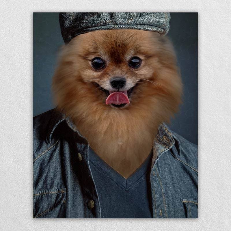 Casual Cowboy Pet Dog Portraits In Costume ktclubs.com