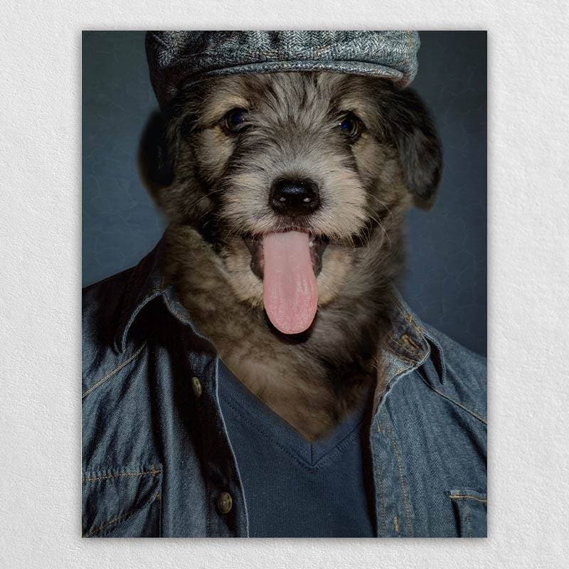 Casual Cowboy Pet Dog Portraits In Costume ktclubs.com