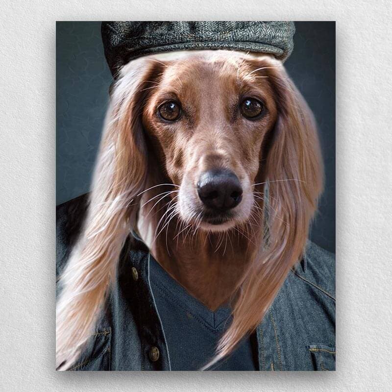 Casual Cowboy Pet Dog Portraits In Costume ktclubs.com