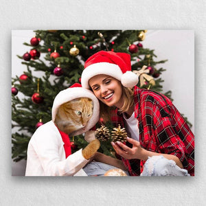 Cat Dog Pet Christmas Portraits Gift ktclubs.com