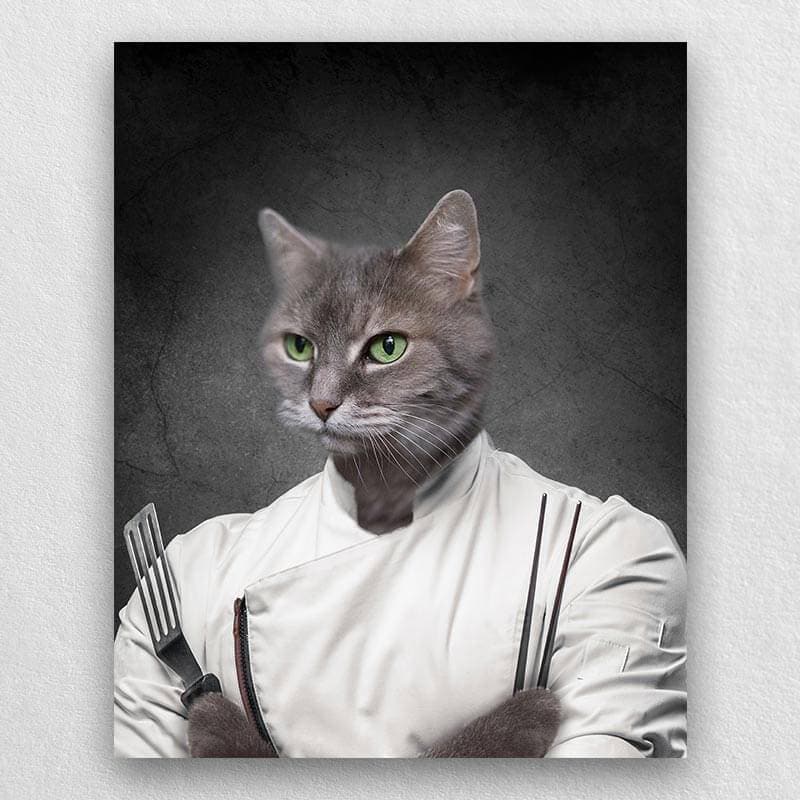 Chef Pet Painting From Photo Dogs In Portraits ktclubs.com