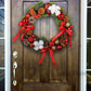 Christmas Ball Cotton Wreath Window Pinecone Wreath Door Decoration Festive Deadwood Wall Decoration ktclubs.com