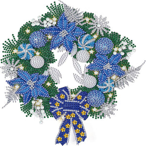 Christmas Wreath-Crystal Rhinestone Diamond Painting ktclubs.com