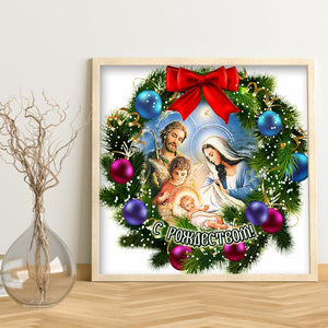 Christmas Wreath-Crystal Rhinestone Diamond Painting ktclubs.com