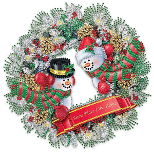 Christmas Wreath-Crystal Rhinestone Diamond Painting ktclubs.com