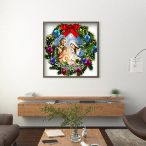 Christmas Wreath-Crystal Rhinestone Diamond Painting ktclubs.com