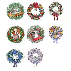 Christmas Wreath-Crystal Rhinestone Diamond Painting ktclubs.com