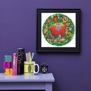 Christmas Wreath-Partial Special Shaped Diamond Painting 30*30cm ktclubs.com