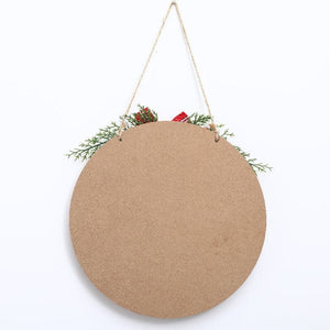 Christmas decoration Christmas wreath wooden door sign door hanging Christmas home hanging welcome hangings ktclubs.com