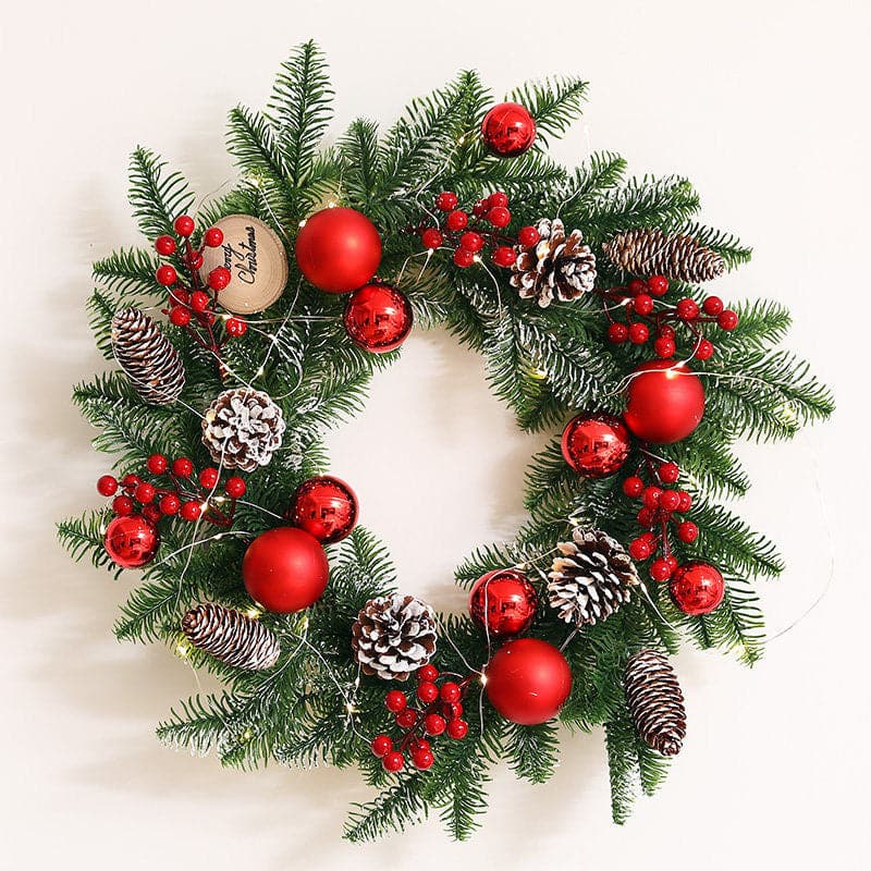 Christmas decorations Christmas wreath 40/50cm scene decoration ktclubs.com