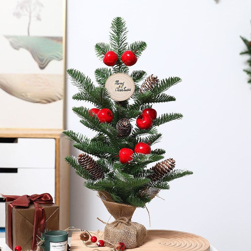 Christmas decorations desktop mini Christmas tree scene arrangement gifts gifts ktclubs.com