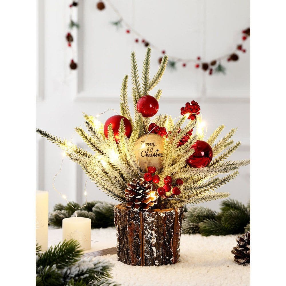 Christmas decorations desktop mini Christmas tree scene arrangement gifts gifts ktclubs.com