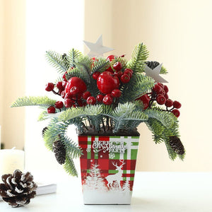 Christmas decorations desktop mini Christmas tree scene arrangement gifts gifts ktclubs.com